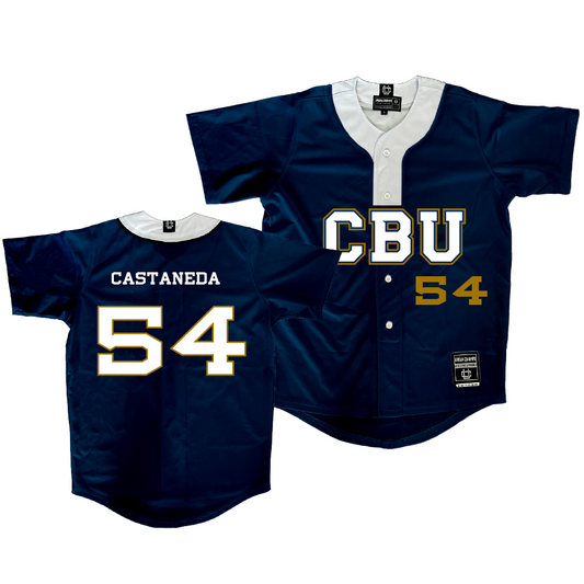 CBU Softball Navy Jersey  - Jazmine Castaneda