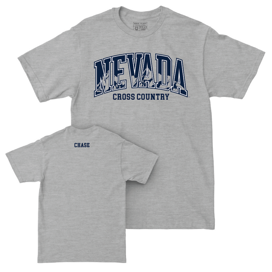 Nevada Men's Cross Country Sport Grey Arch Tee   - Jaedyn Chase