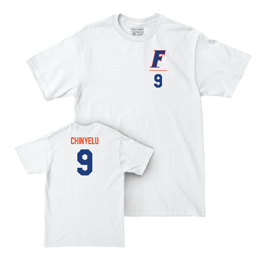Florida Men's Basketball White Logo Comfort Colors Tee  - Rueben Chinyelu