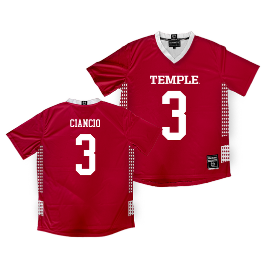 Temple Women's Cherry Lacrosse Jersey - Mia Ciancio | #3