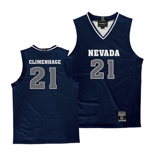 Nevada Women's Basketball Navy Jersey - Charlotte Climenhage | #21