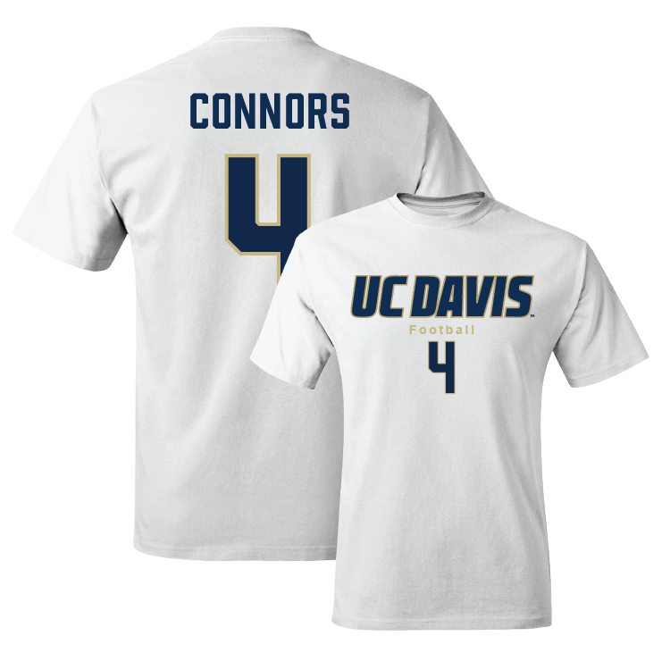 UC Davis Football White Classic Comfort Colors Tee