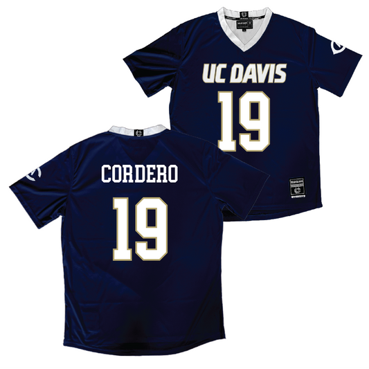 UC Davis Women's Navy Soccer Jersey - Savannah Cordero
