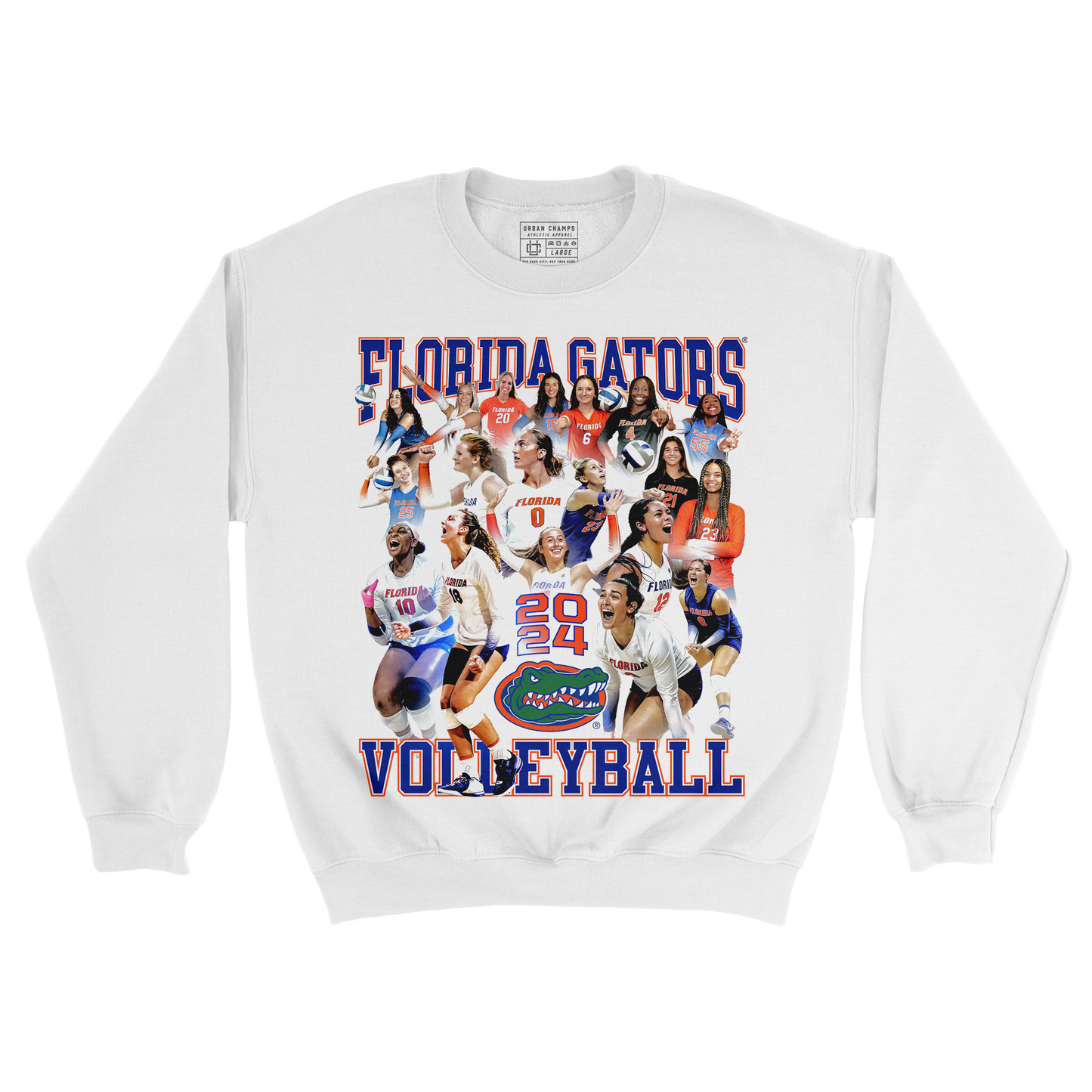 EXCLUSIVE RELEASE: 2024 Florida Volleyball White Crewneck