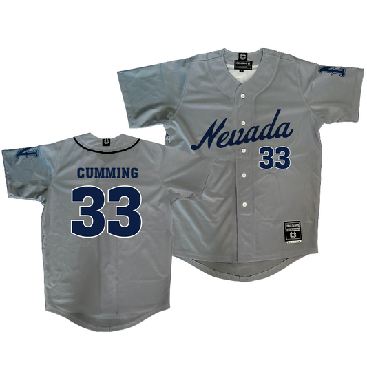 Nevada Baseball Grey Jersey - Jake Cumming | #33