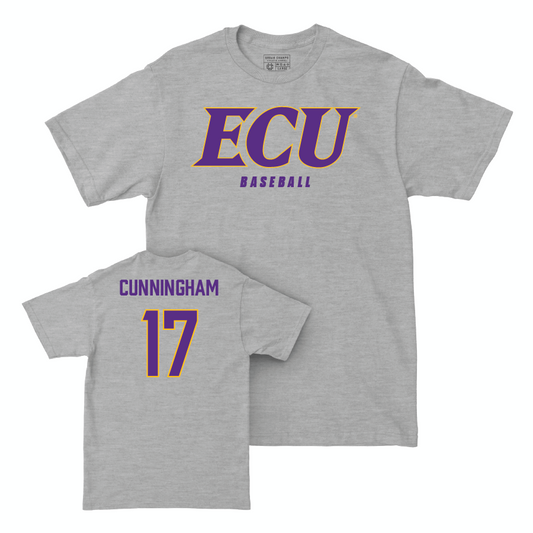 East Carolina Baseball Sport Grey ECU Tee  - Carter Cunningham
