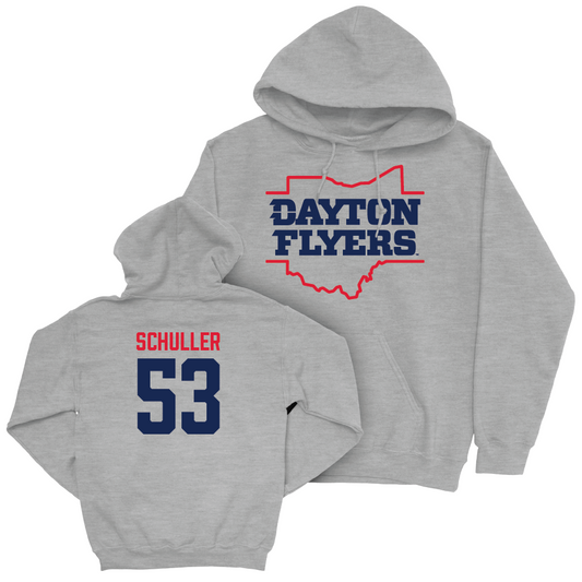 Dayton Football Sport Grey State Hoodie - Aj Schuller
