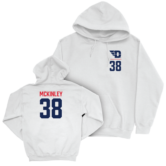 Dayton Football White Logo Hoodie - Aiden McKinley Youth Small