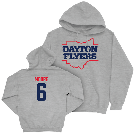 Dayton Women's Volleyball Sport Grey State Hoodie - Amelia Moore Youth Small