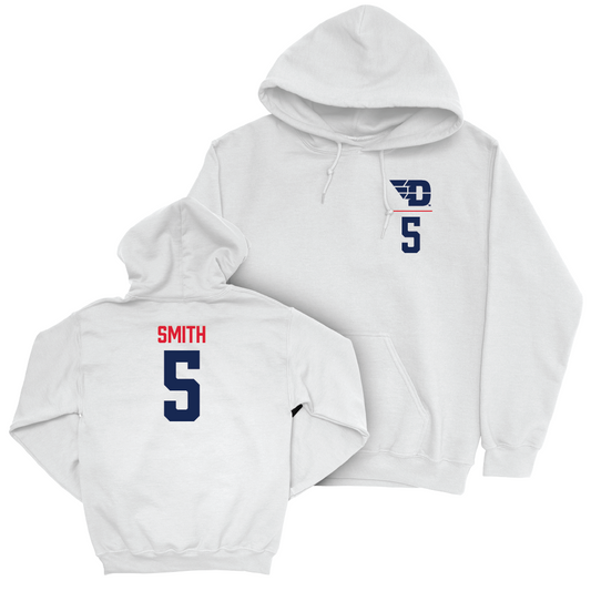 Dayton Women's Basketball White Logo Hoodie - Arianna Smith Youth Small