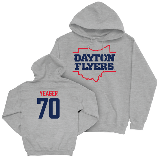 Dayton Football Sport Grey State Hoodie - Austin Yeager Youth Small
