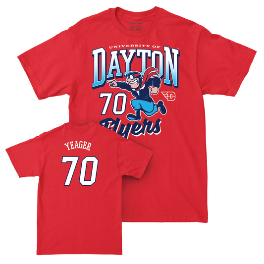 Dayton Football Red Rudy Tee - Austin Yeager Youth Small