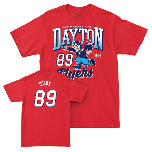 Dayton Football Red Rudy Tee - Brian Dolby Youth Small