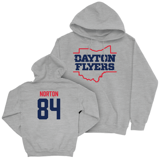 Dayton Football Sport Grey State Hoodie - Brown Norton Youth Small