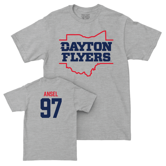 Dayton Football Sport Grey State Tee - Collin Ansel Youth Small