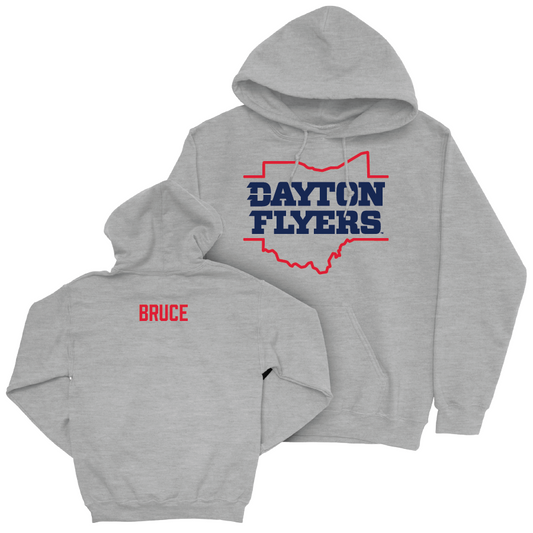 Dayton Men's Tennis Sport Grey State Hoodie - Connor Bruce Youth Small