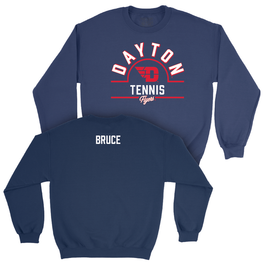 Dayton Men's Tennis Navy Arch Crew - Connor Bruce Youth Small