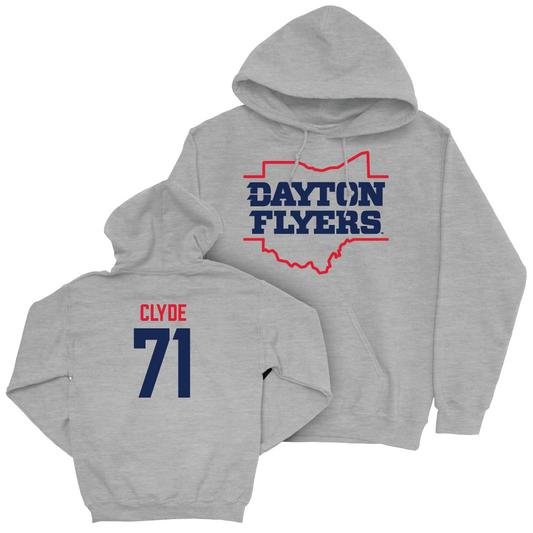 Dayton Football Sport Grey State Hoodie - Conor Clyde Youth Small