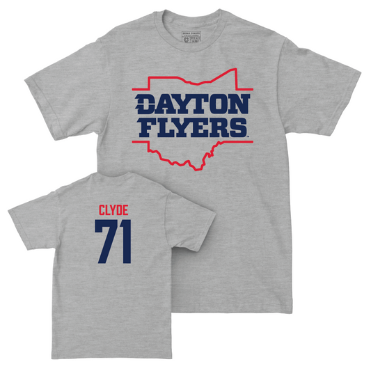 Dayton Football Sport Grey State Tee - Conor Clyde Youth Small