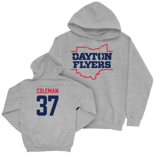 Dayton Football Sport Grey State Hoodie - Ca’ron Coleman Youth Small