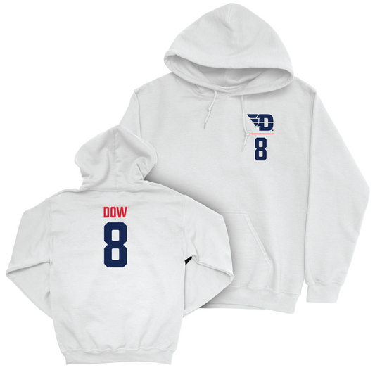 Dayton Football White Logo Hoodie - Cole Dow Youth Small