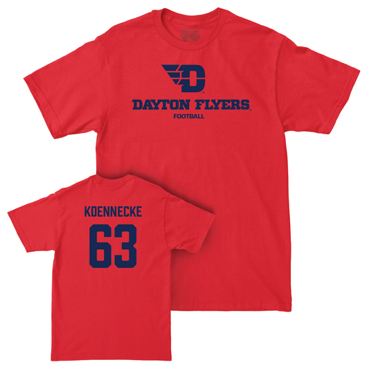 Dayton Football Red Sideline Tee - Colin Koennecke Youth Small