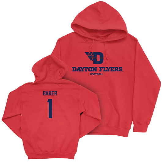 Dayton Football Red Sideline Hoodie - Danny Baker Youth Small