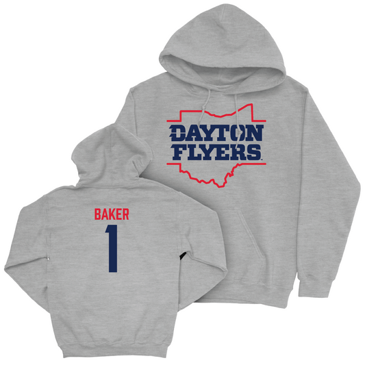 Dayton Football Sport Grey State Hoodie - Danny Baker Youth Small