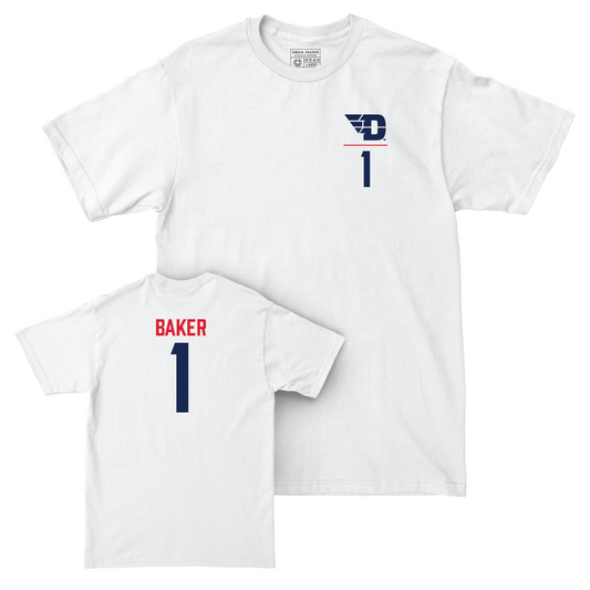 Dayton Football White Logo Comfort Colors Tee - Danny Baker Youth Small