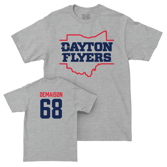 Dayton Football Sport Grey State Tee - Dylan DeMaison Youth Small