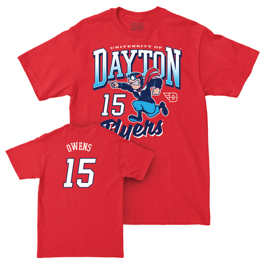 Dayton Football Red Rudy Tee - Desmond Owens Youth Small