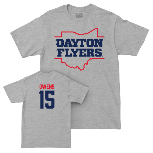 Dayton Football Sport Grey State Tee - Desmond Owens Youth Small