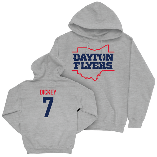 Dayton Men's Basketball Sport Grey State Hoodie - Evan Dickey Youth Small