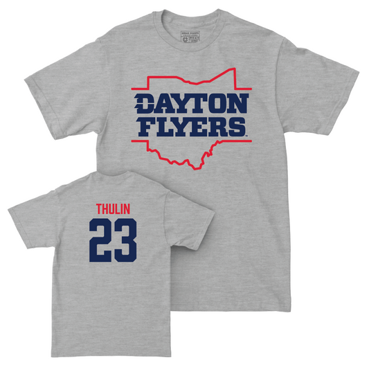 Dayton Football Sport Grey State Tee - Ethan Thulin Youth Small
