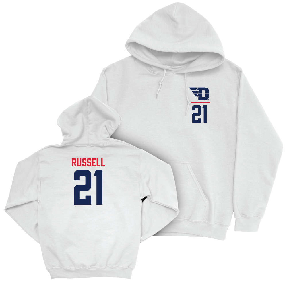 Dayton Football White Logo Hoodie - Grant Russell Youth Small