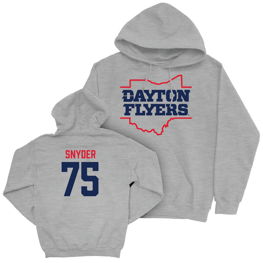 Dayton Football Sport Grey State Hoodie - Hayden Snyder Youth Small