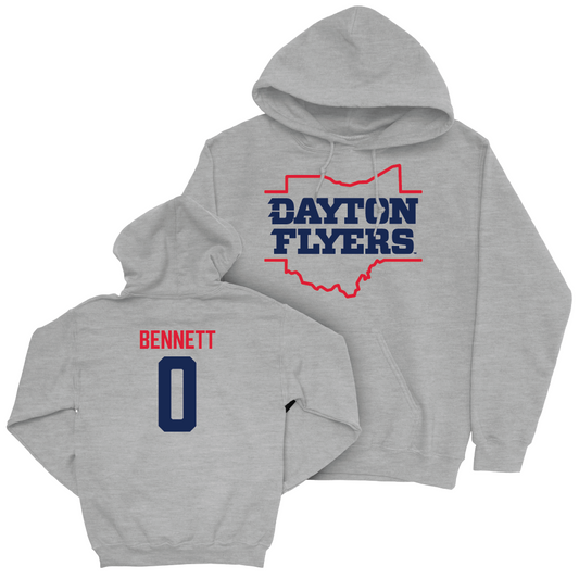 Dayton Men's Basketball Sport Grey State Hoodie - Javon Bennett Youth Small