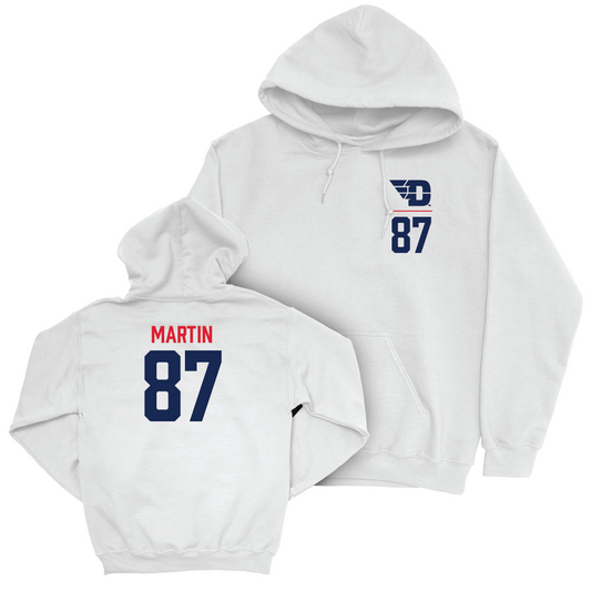 Dayton Football White Logo Hoodie - Jackson Martin Youth Small
