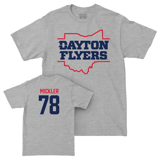 Dayton Football Sport Grey State Tee - Johnny Mickler Youth Small