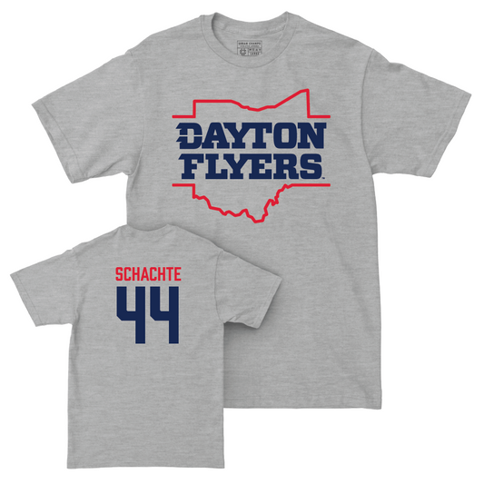 Dayton Football Sport Grey State Tee - Jacob Schachte Youth Small