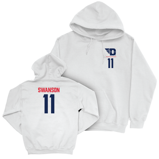 Dayton Football White Logo Hoodie - Joey Swanson Youth Small