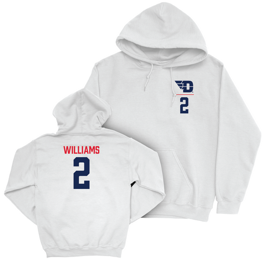 Dayton Football White Logo Hoodie - Joshua WIlliams Youth Small