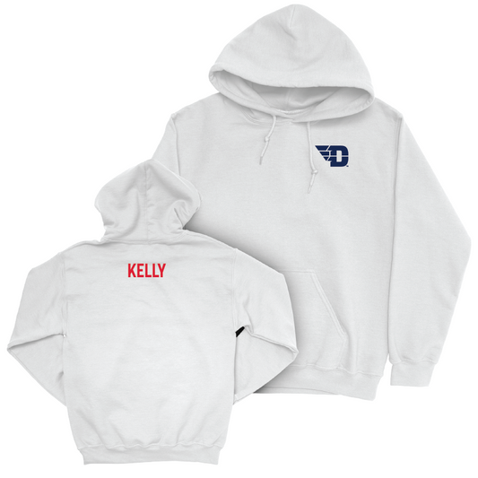 Dayton Women's Track & Field White Logo Hoodie - Keelin Kelly Youth Small