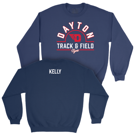 Dayton Women's Track & Field Navy Arch Crew - Keelin Kelly Youth Small