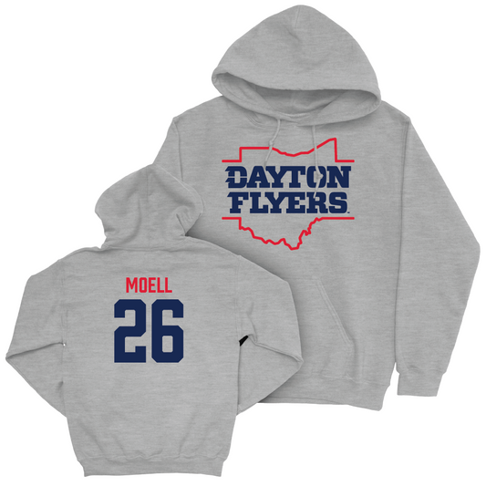 Dayton Football Sport Grey State Hoodie - Levi Moell Youth Small