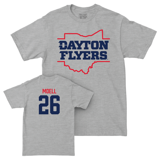 Dayton Football Sport Grey State Tee - Levi Moell Youth Small
