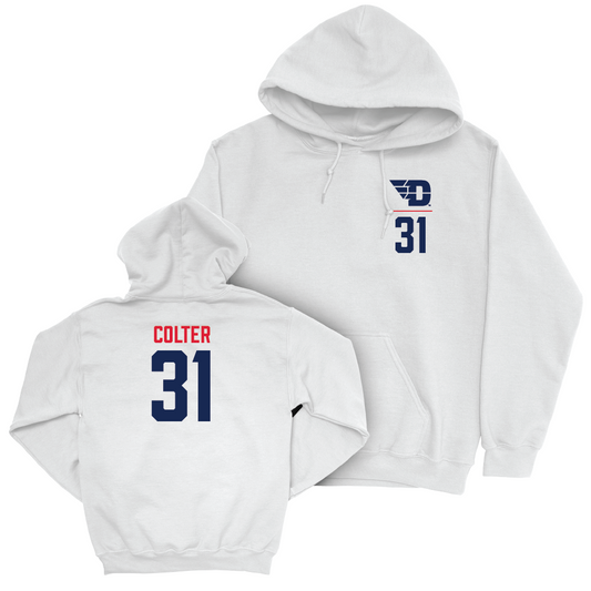 Dayton Football White Logo Hoodie - Mitchell Colter Youth Small