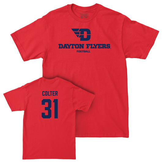 Dayton Football Red Sideline Tee - Mitchell Colter Youth Small