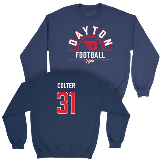 Dayton Football Navy Arch Crew - Mitchell Colter Youth Small