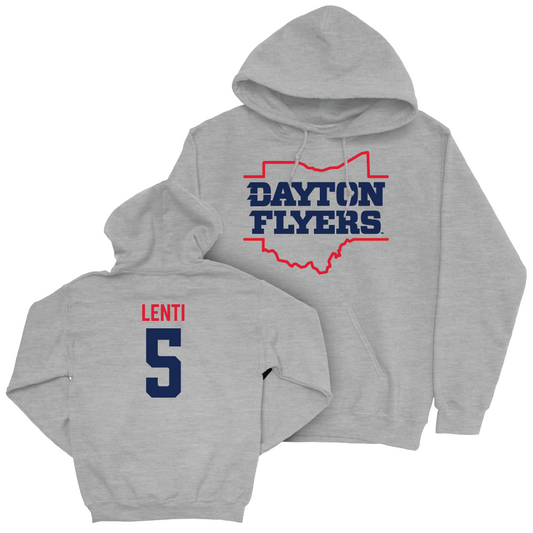 Dayton Football Sport Grey State Hoodie - Matt Lenti Youth Small
